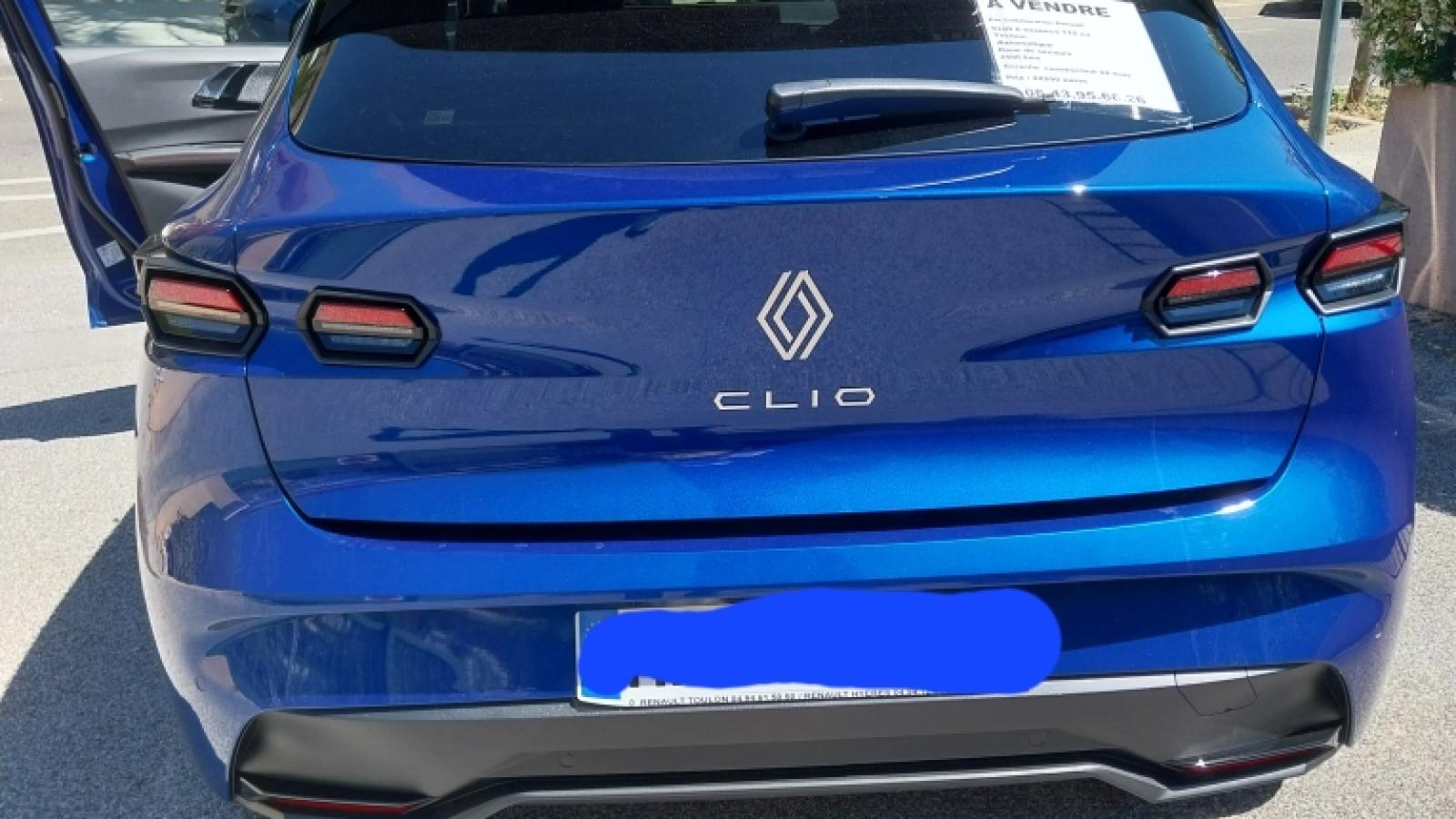 Vue 3 de Renault CLIO VI TCE 115 cv TECHNO Bleu Iron