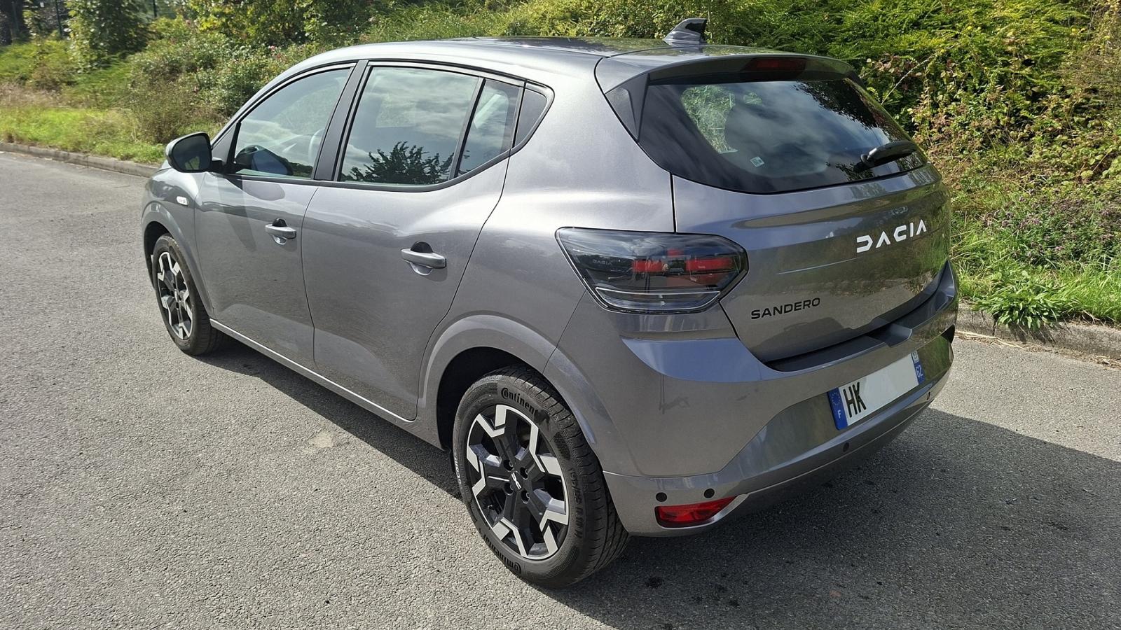 Vue 3 de Dacia SANDERO ECO-G120-25 GPL+ESSENCE JOURNEY Gris schiste