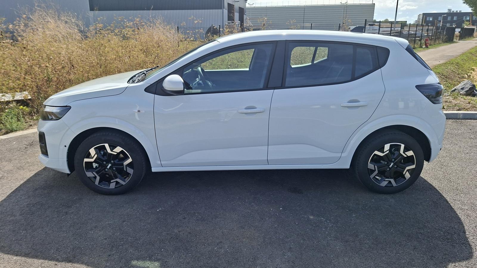 Vue 4 de Dacia SANDERO ECO-G120-25 (GPL+ESSENCE) JOURNEY Blanc