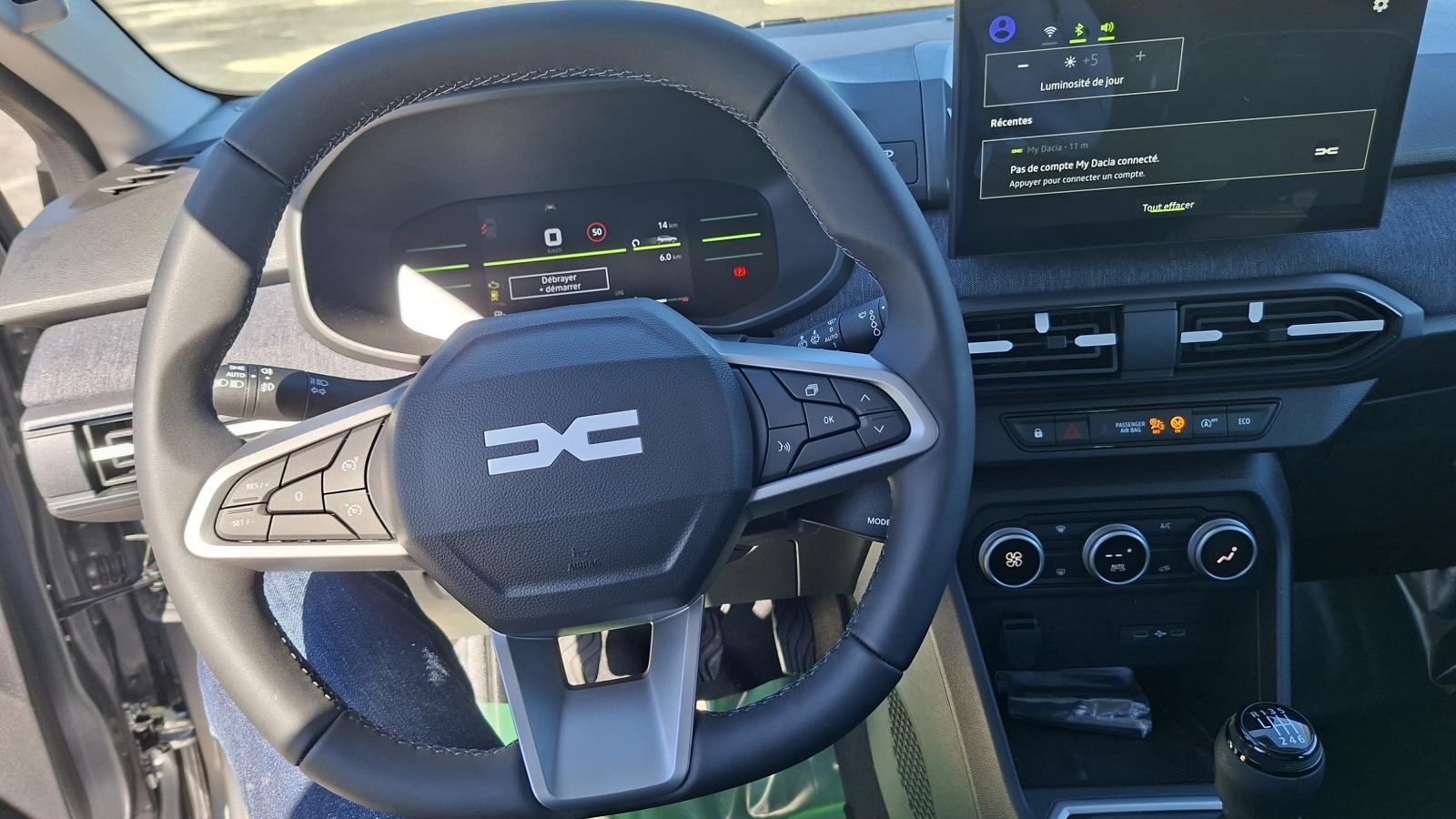 Vue 5 de Dacia SANDERO ECO-G120-25 (GPL+ESSENCE) JOURNEY Gris schiste